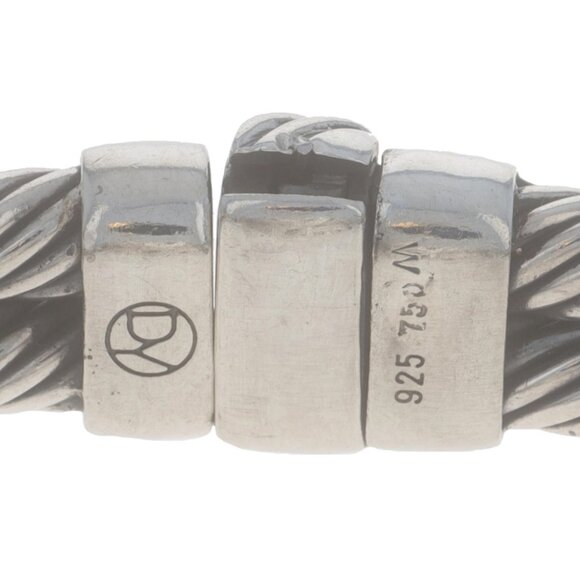 David Yurman Noblesse Lemon Quartz Diamond Bangle Bracelet 6 1/2" - 925 Gold 18k - Picture 5 of 6